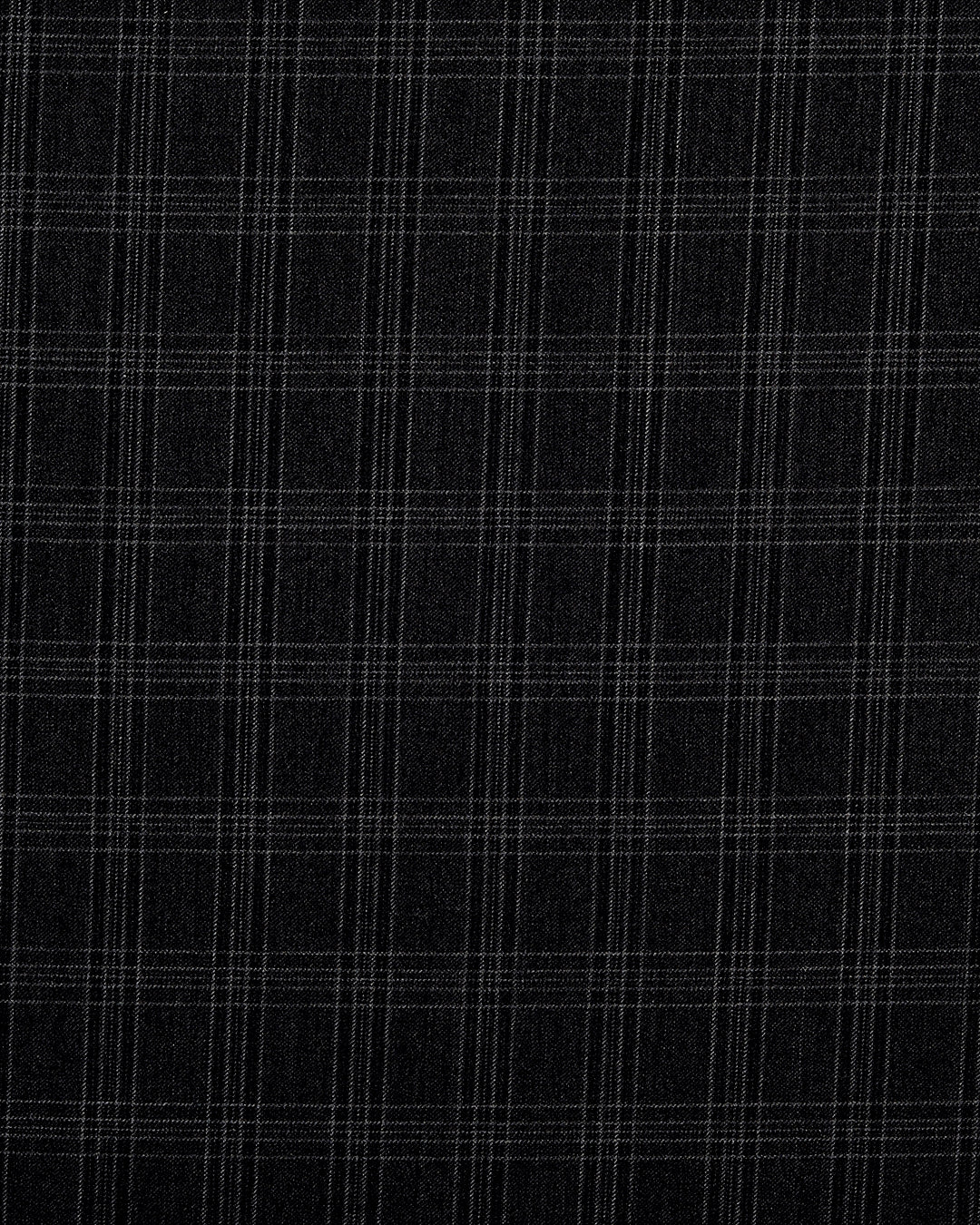 VBC Dark Grey Checks Twill Pant