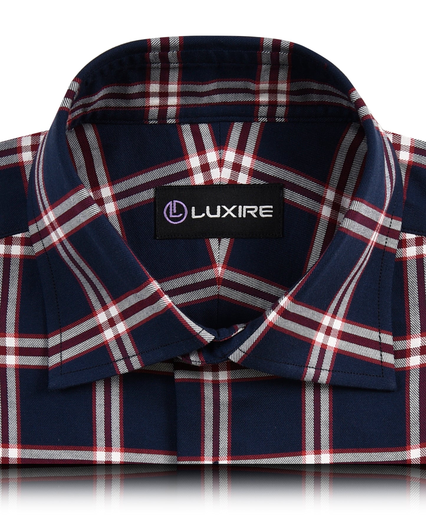 Red Navy Big Tattersall Casual Shirt