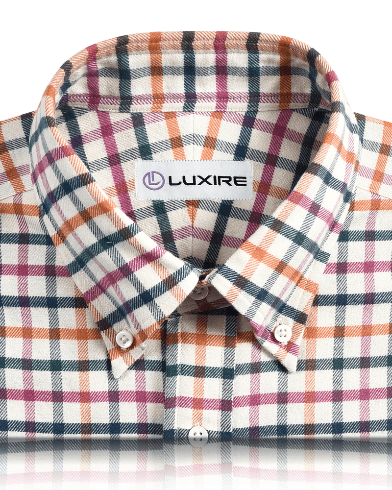 Pink Orange Green Blue Window Pane Checks Flannel