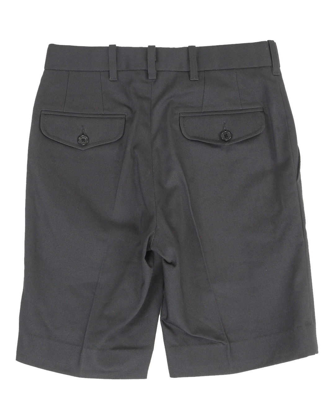 Dark Charcoal Grey Twill Shorts