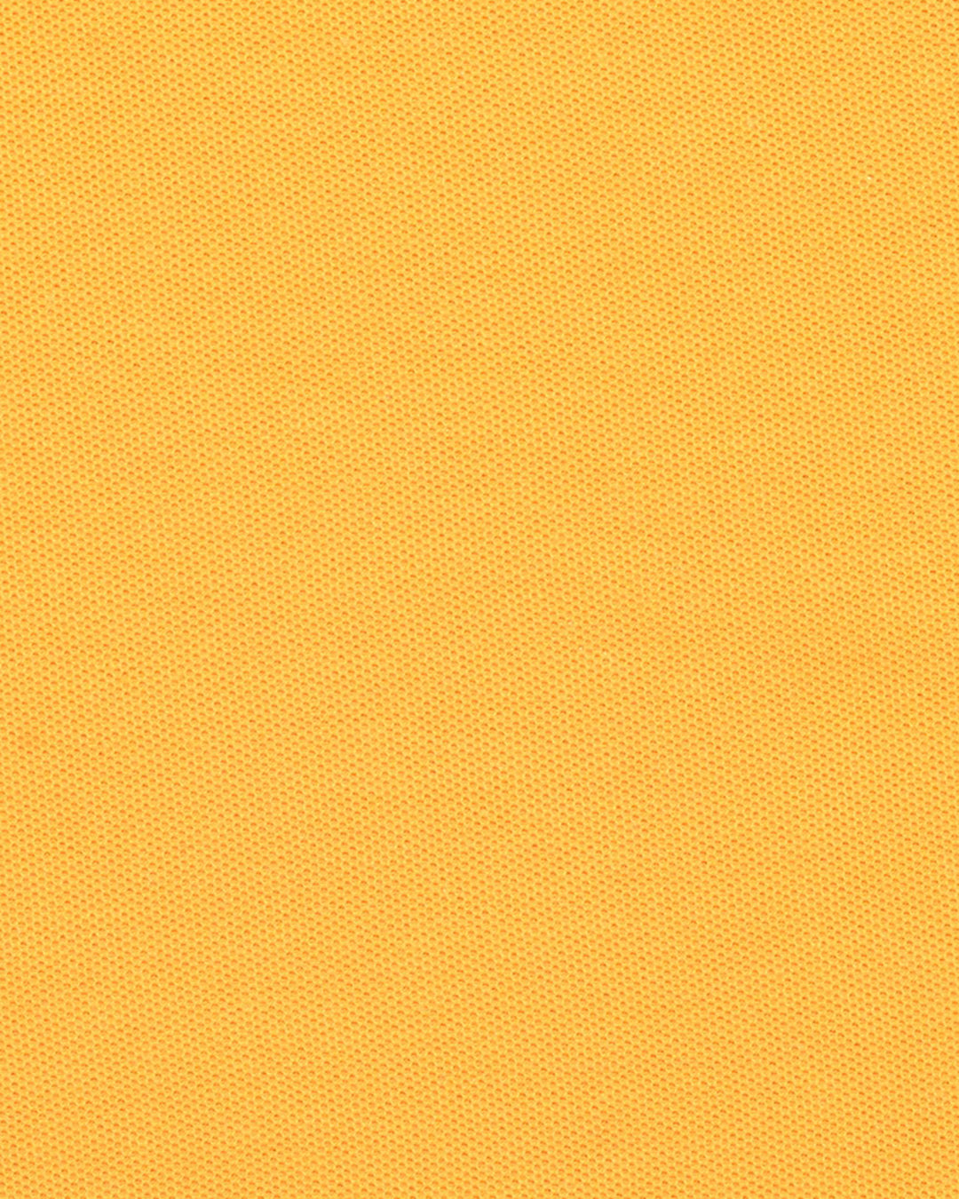 Close up of the custom oxford polo shirt for men by Luxire in golden yellow