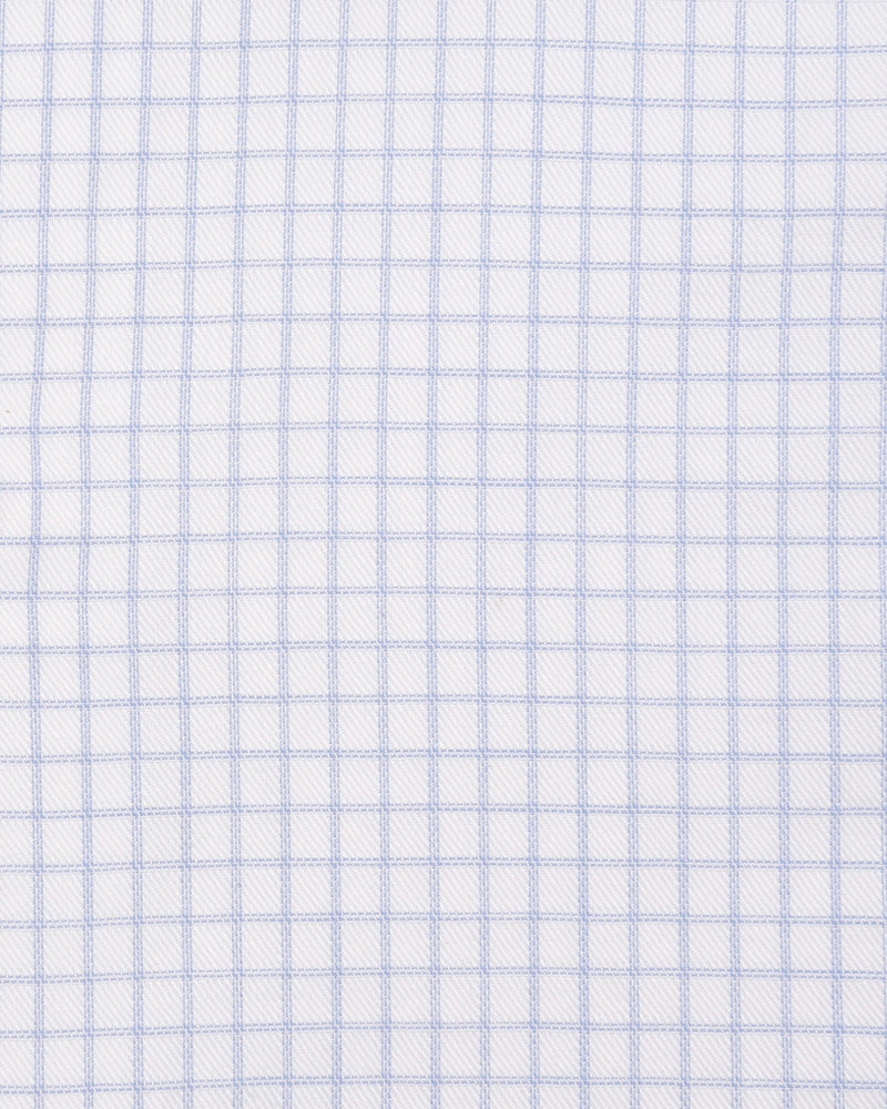 Luxire Presto: Monti Blue Dobby Graph Checks