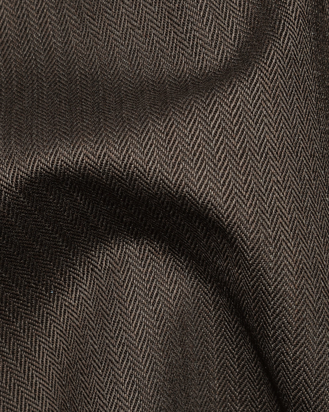 Performance Chino: Brown Herringbone