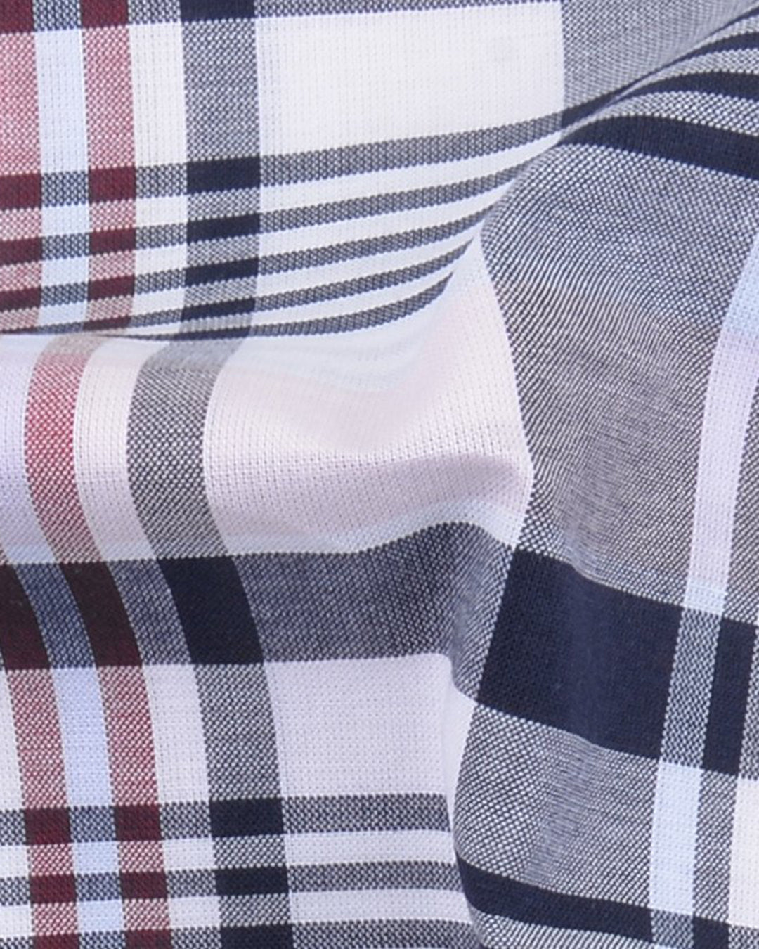 Navy Red Pink Madras Checks