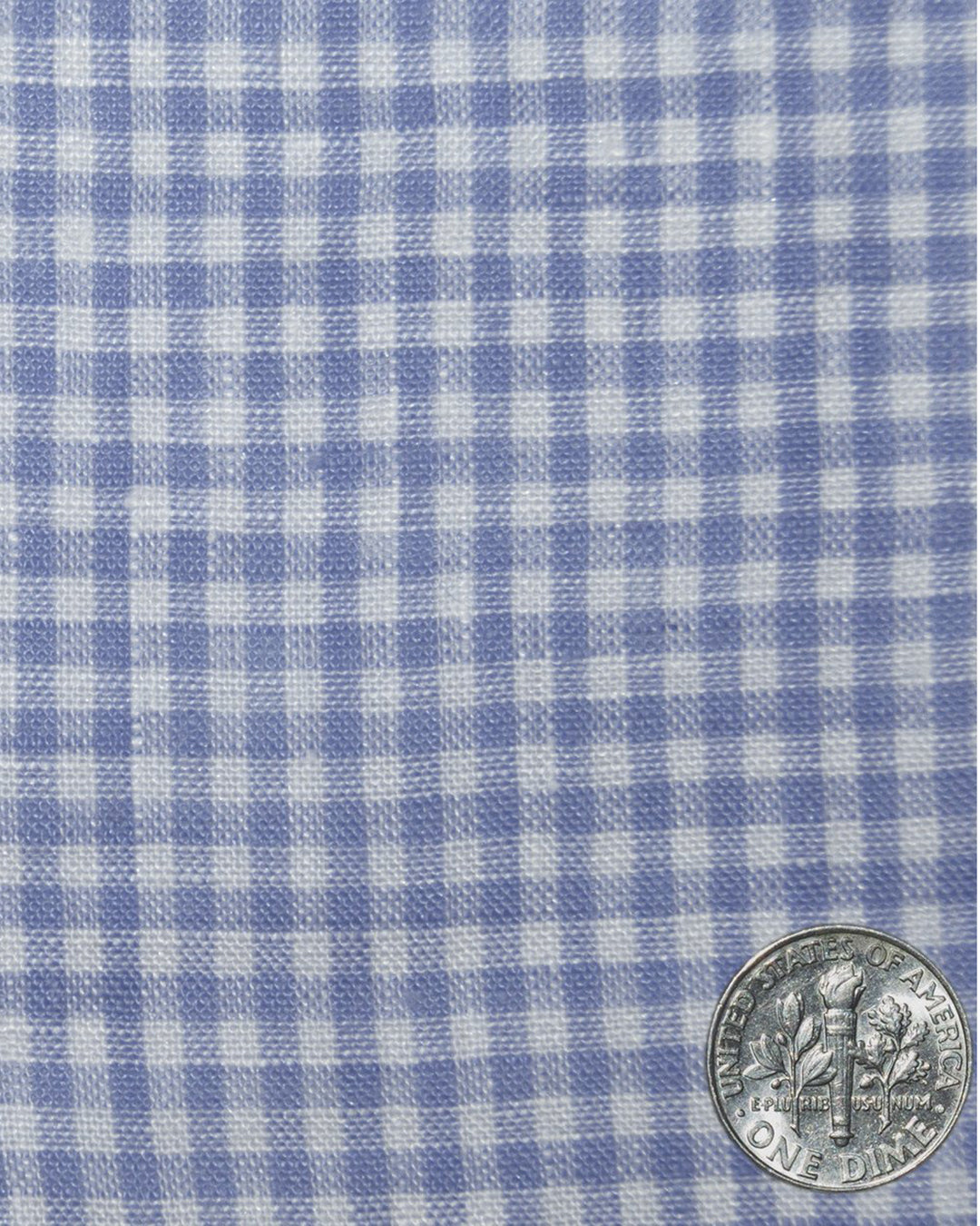 Linen:Blue Mini Gingham Shirt