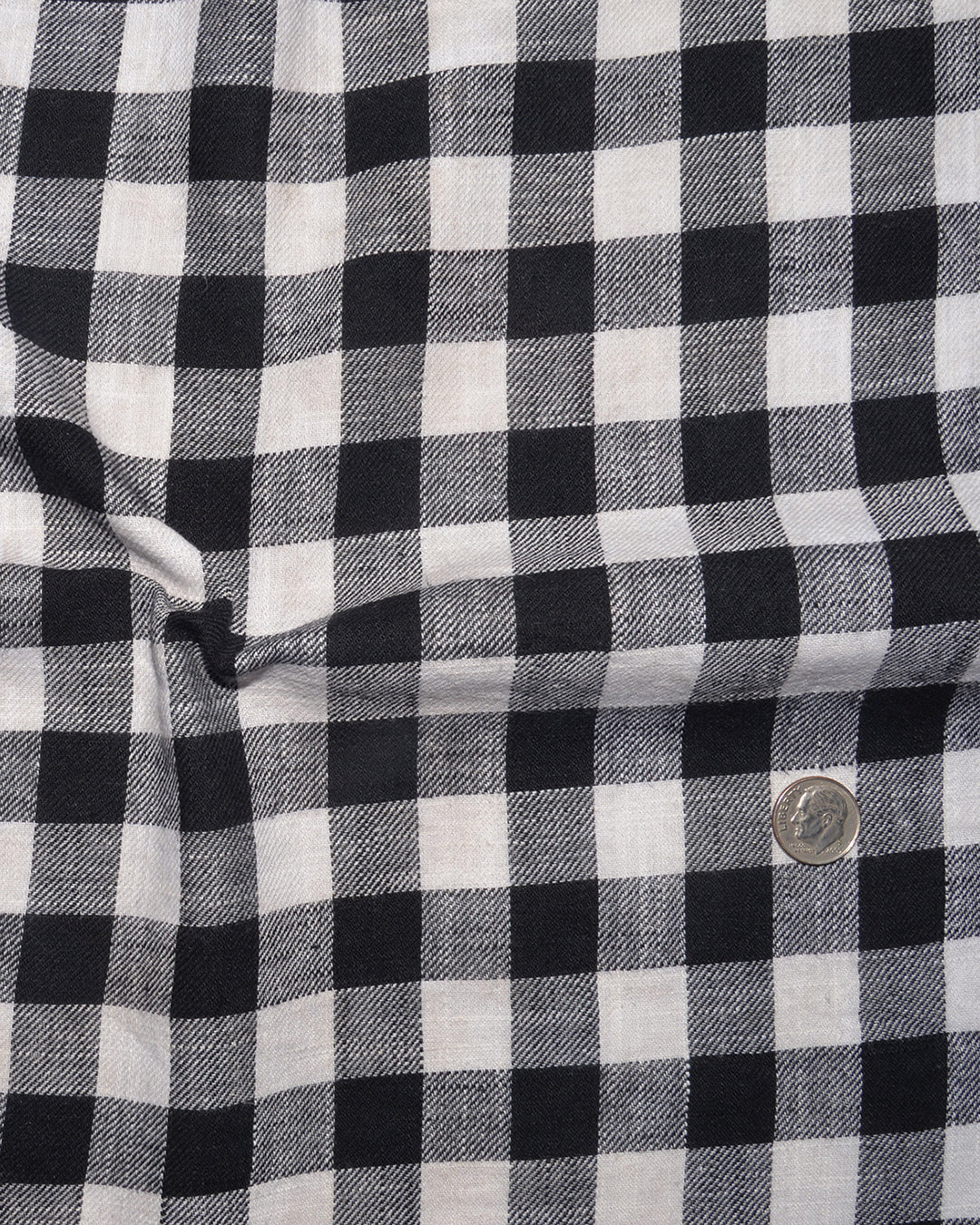 Black White Macro Gingham Checks