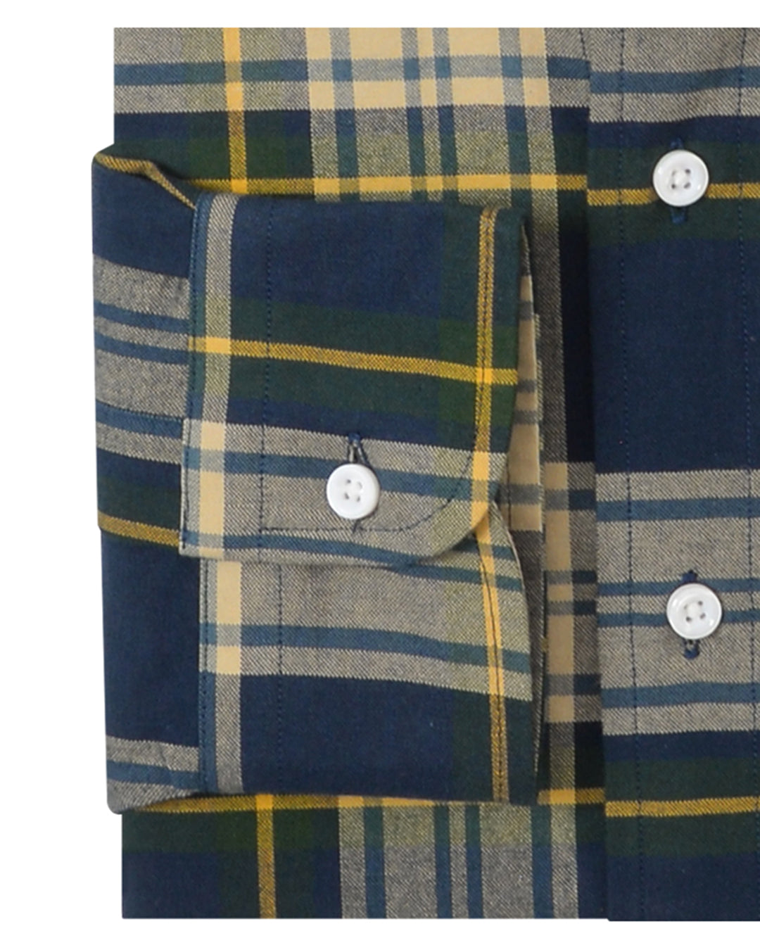 Navy Yellow Madras Checks