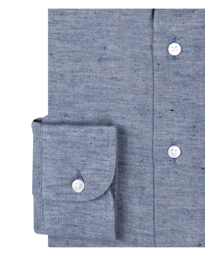 Speckled Dark Blue Twill