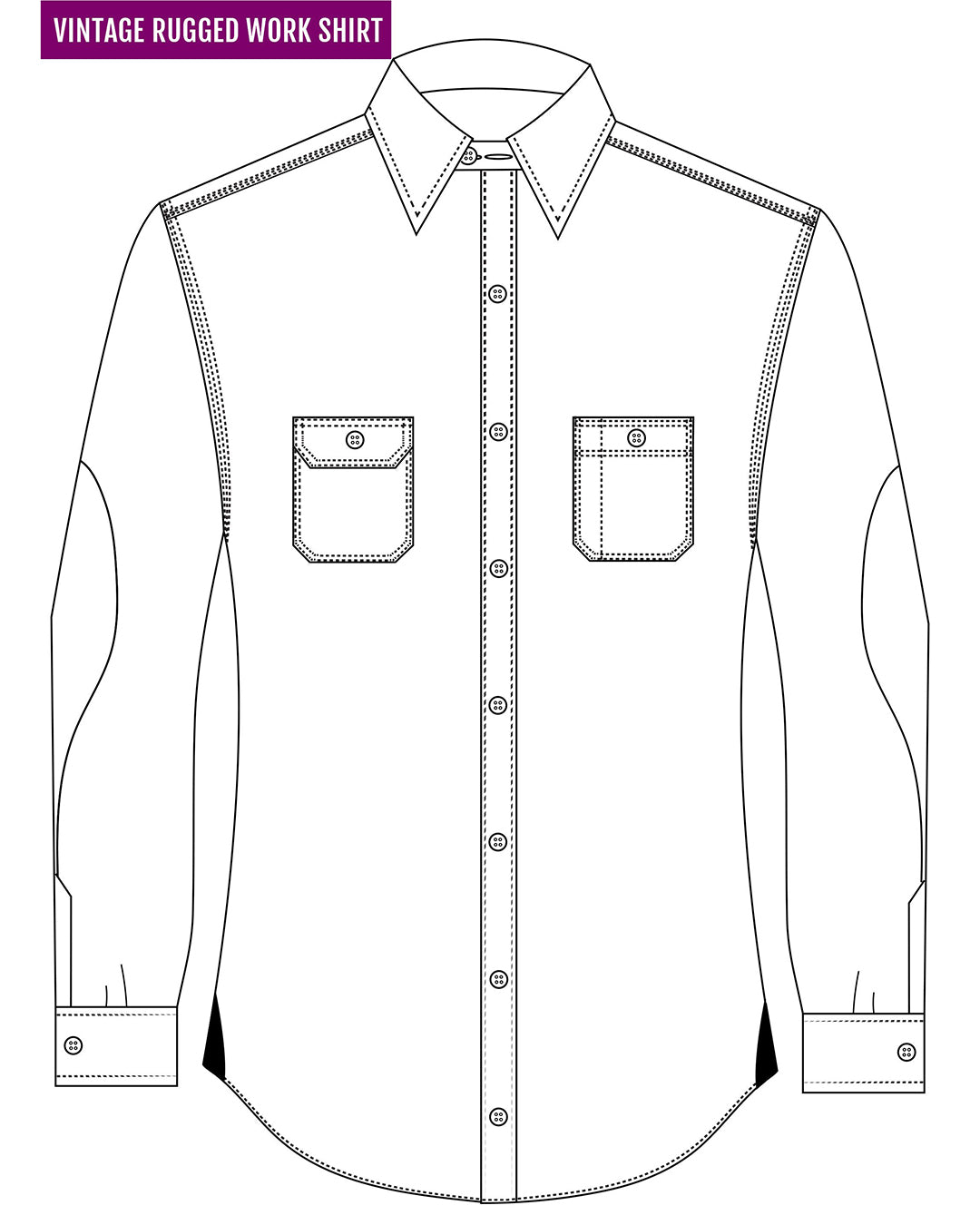 Red Navy Grey Tattersall Work Shirt