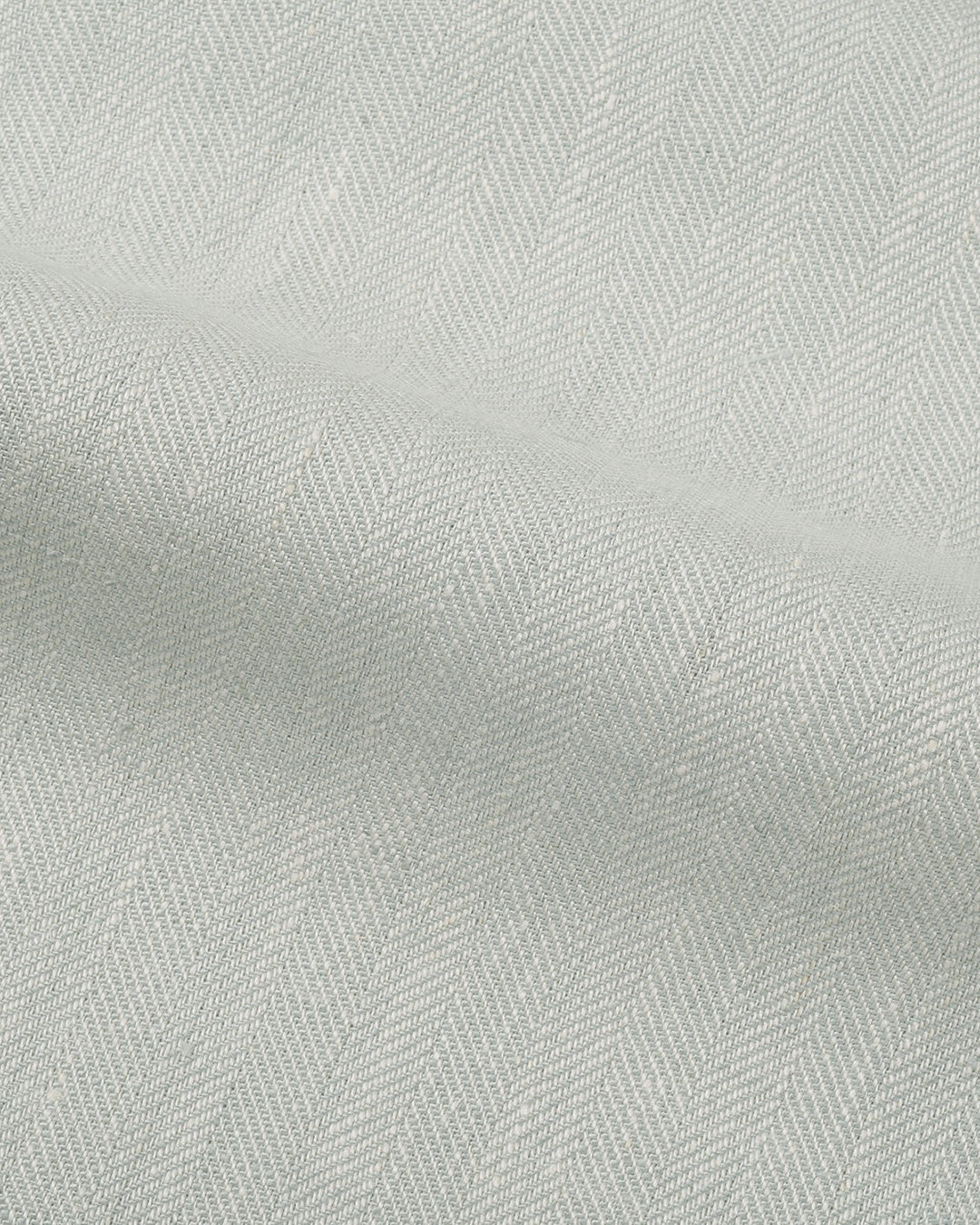 Pale Green Herringbone Linen