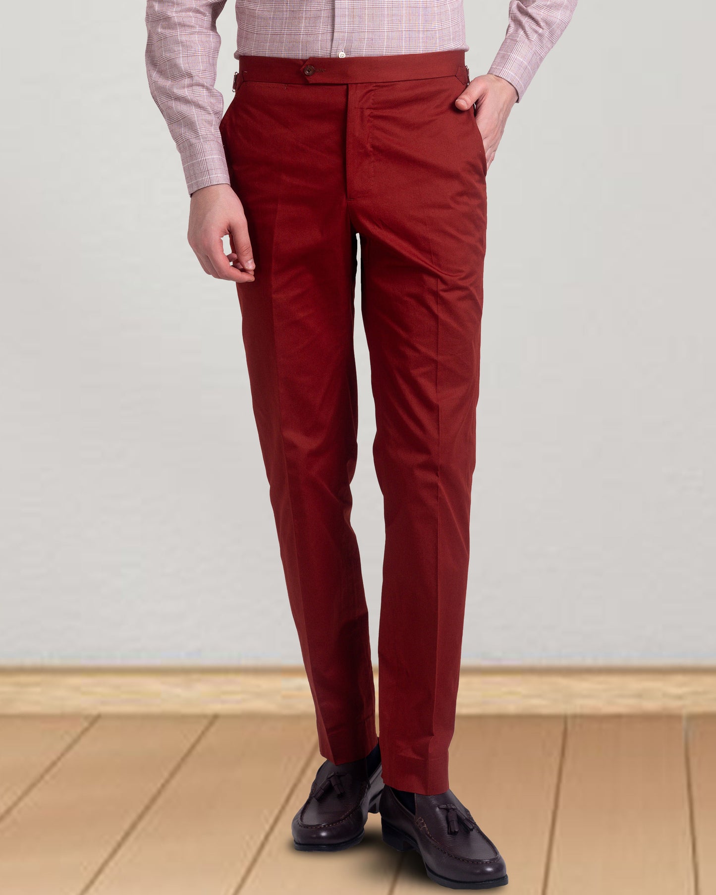 Rust Twill Dress Pant