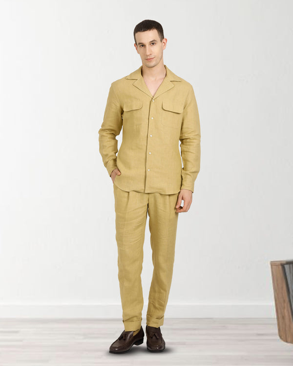 Goldish Yellow Linen