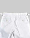 White Cotton Twill Dress Pant