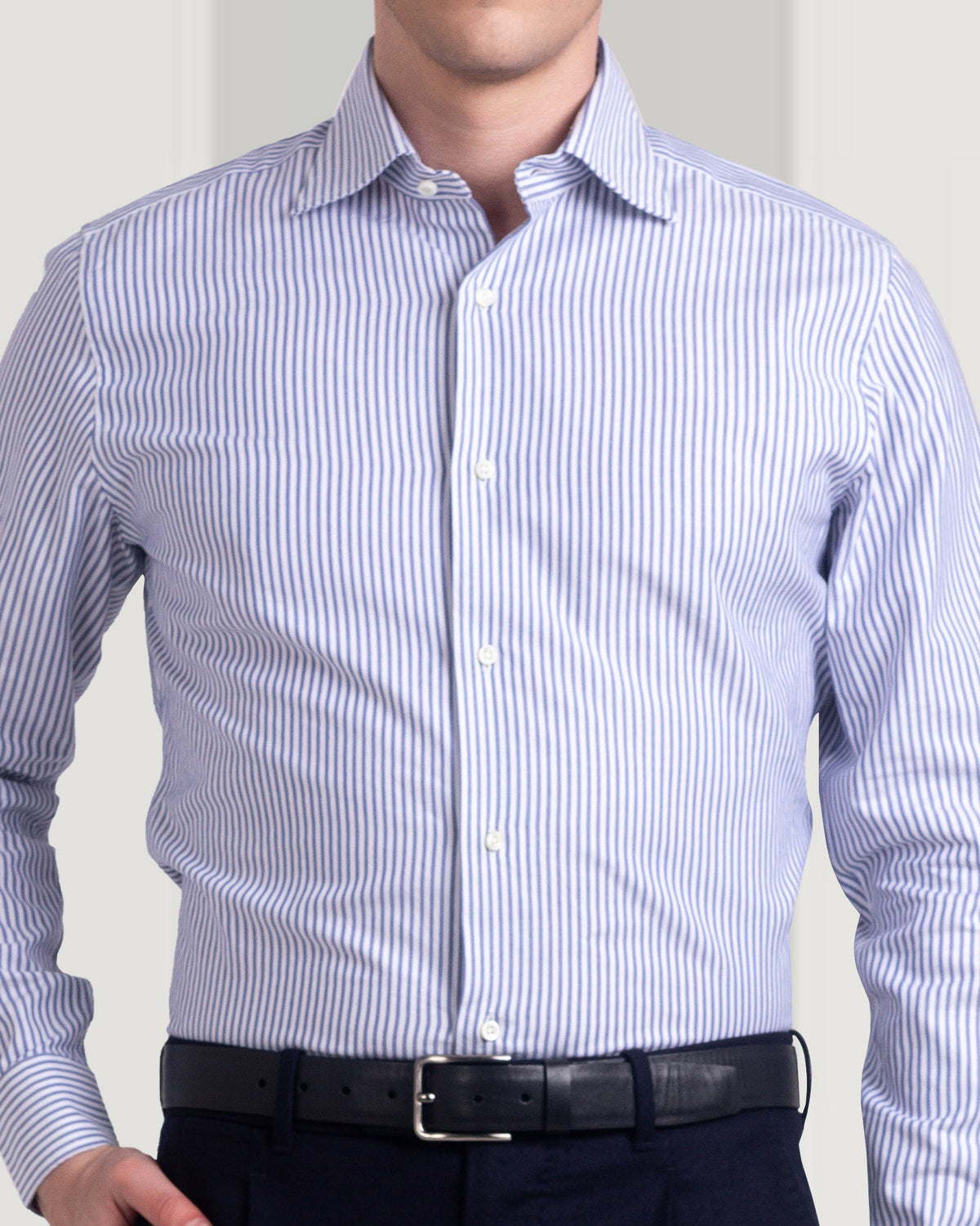 Navy Bengal Stripes Shirt - 1