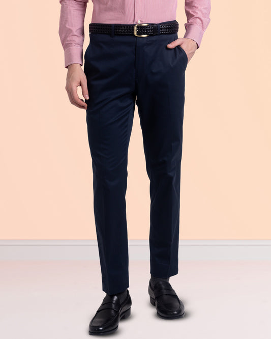 Dark Navy Twill Dress Pant