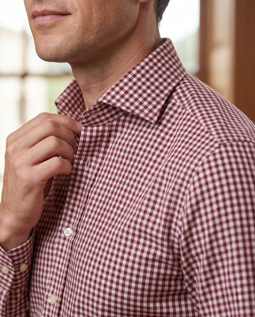 Red Mini Checks Shirt - 2