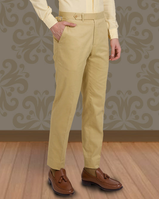 Mellow Mustard Soft Twill Dress Pant