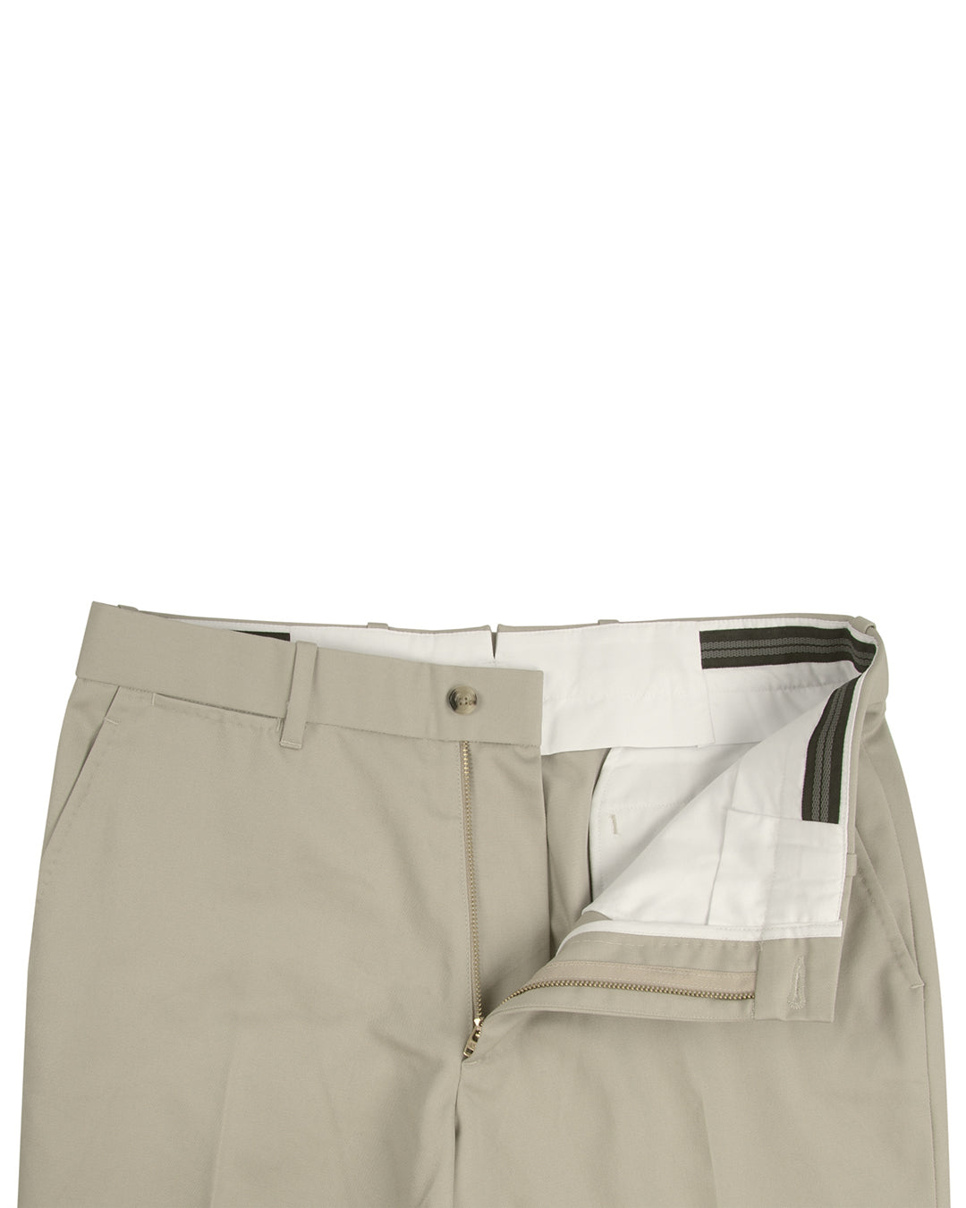 Stone Khaki Grey Soft Twill Chino - 3