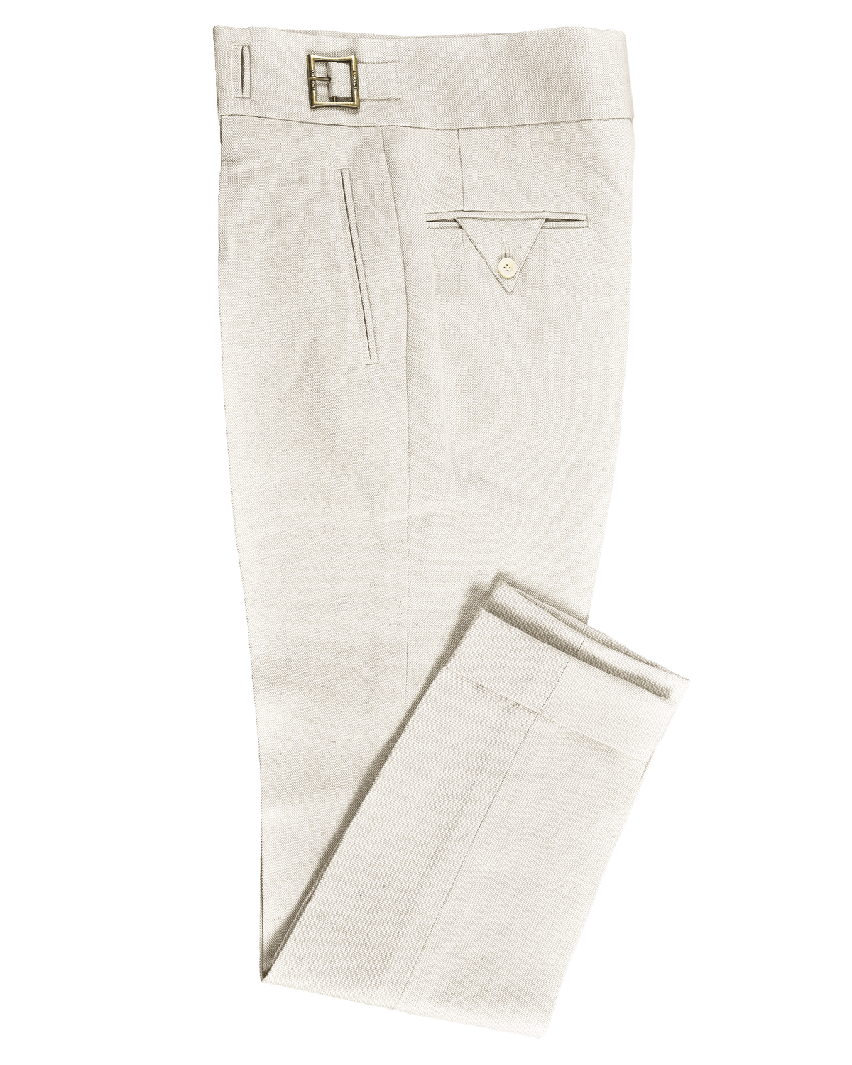 Gurkha Pants Linen Vintage Cream Birdseye - 3