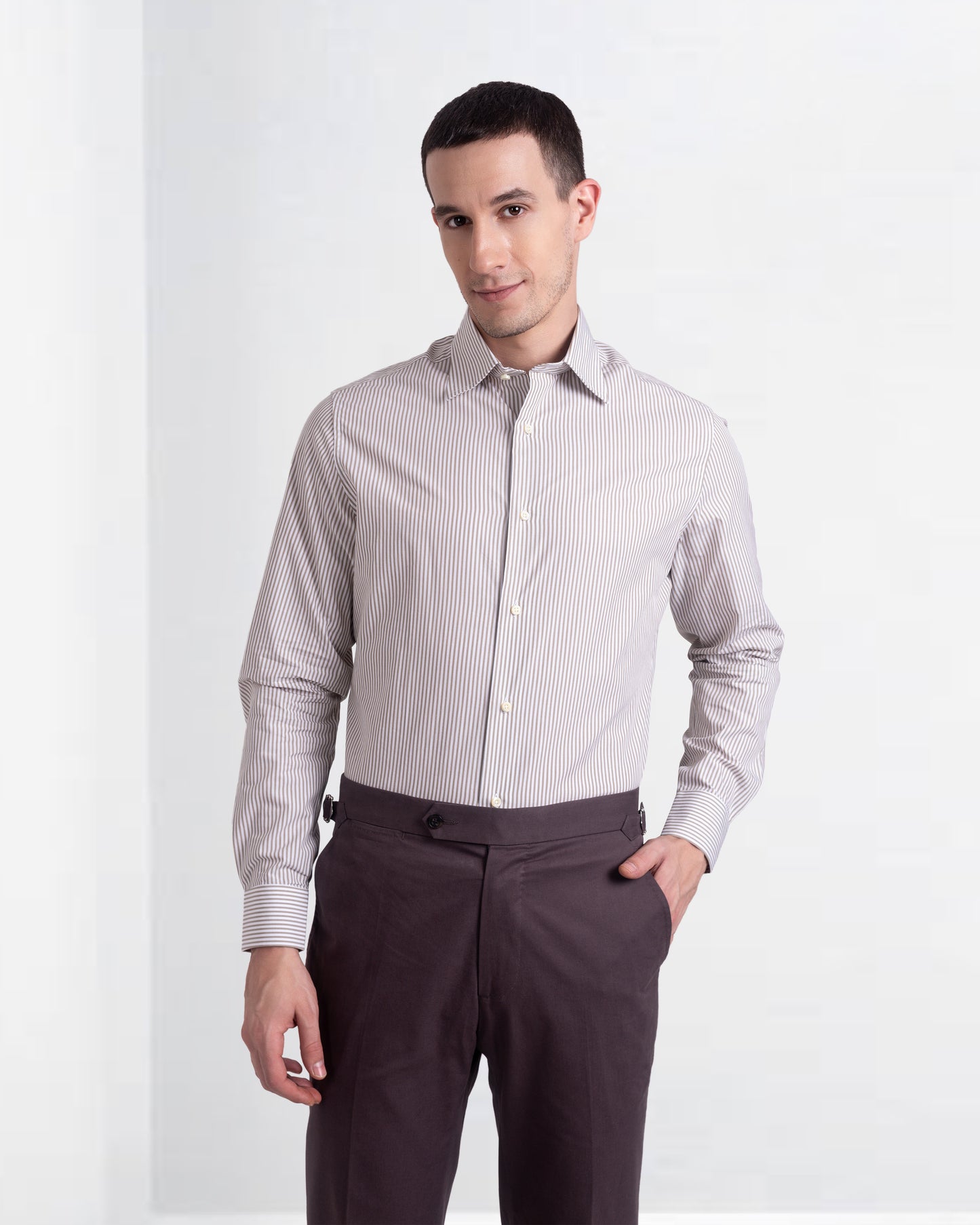 Choco Brown Plain Dress Pant