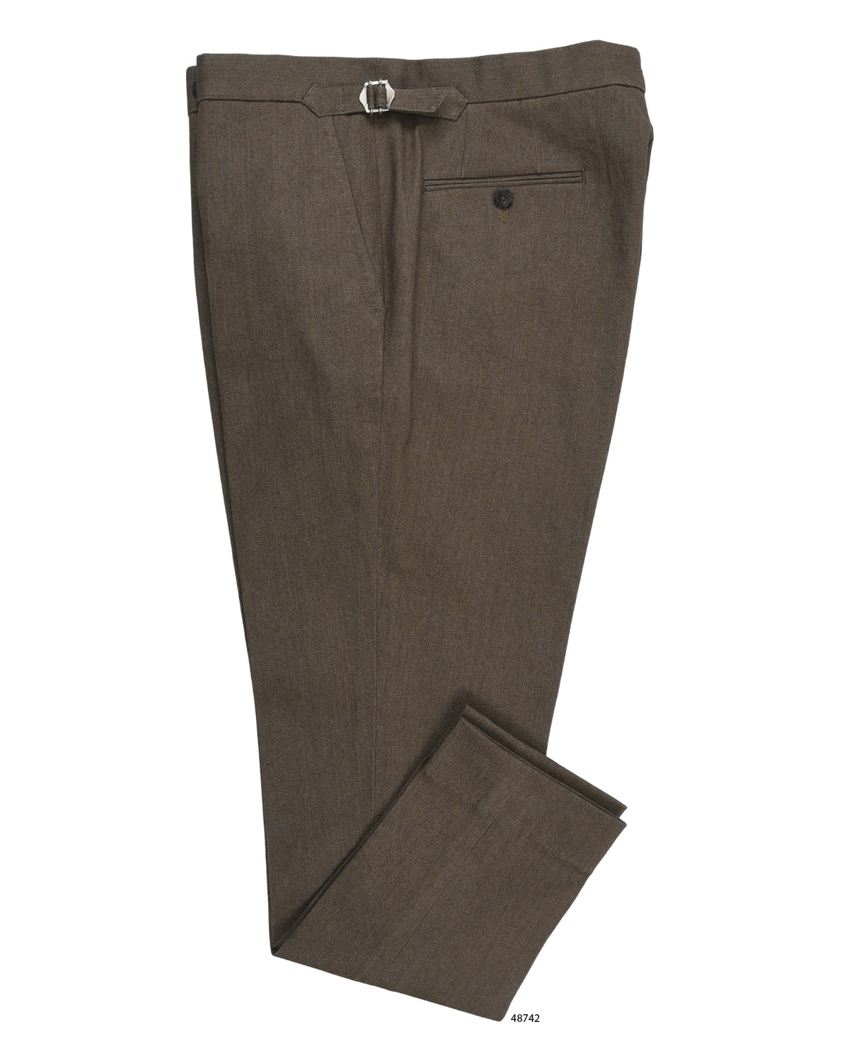 Khaki Stretchable Denim - 1