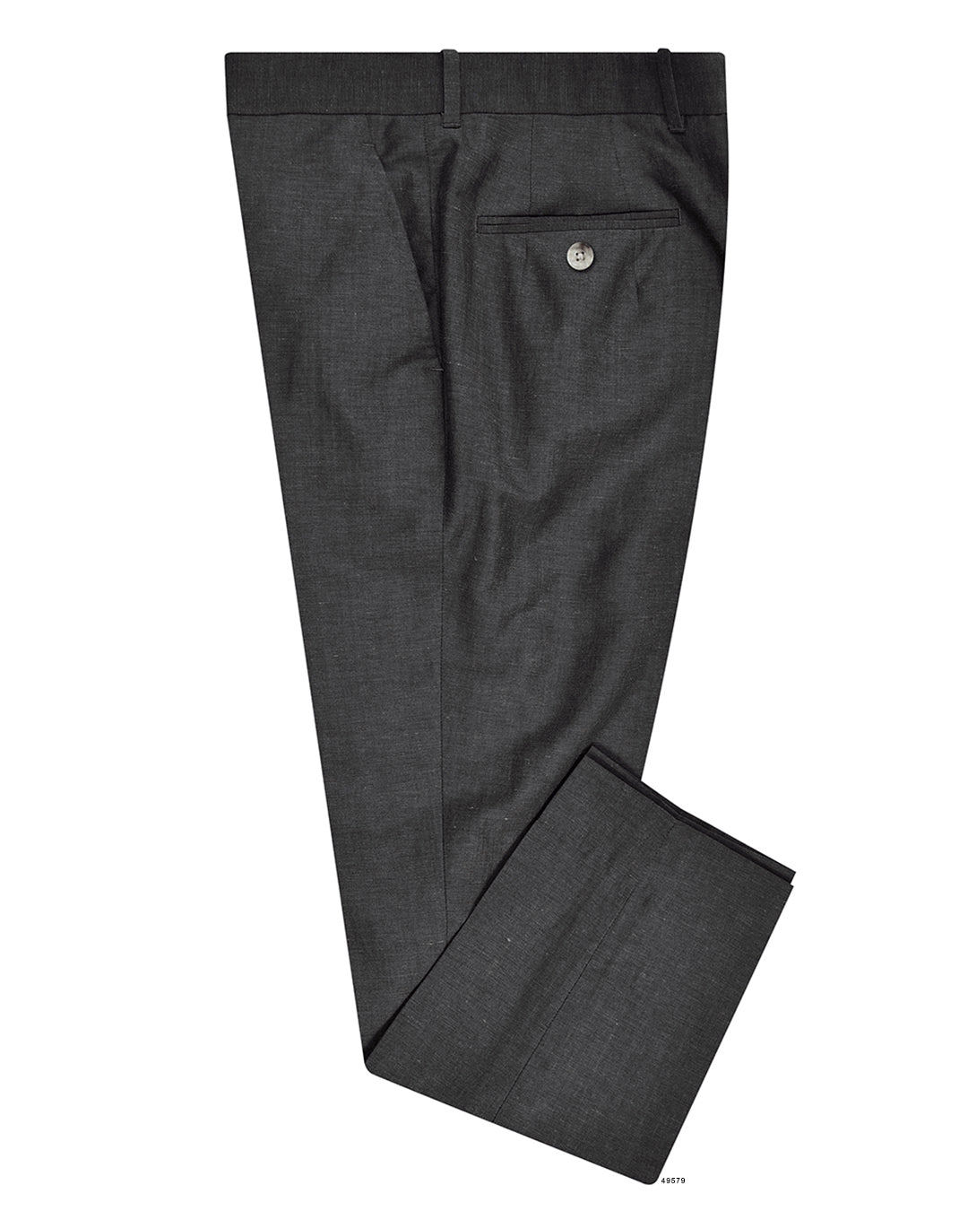 Vitale Barberis Canonico -  Dark Grey Wool Linen Dress Pant - 1
