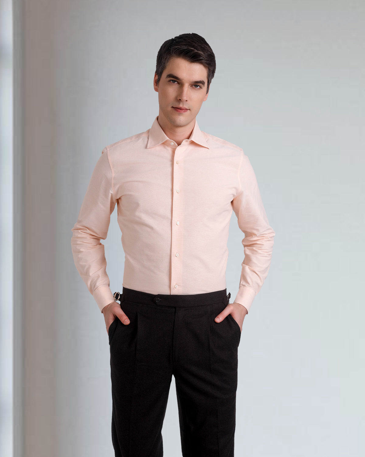 Pale Orange Classic Oxford Shirt - 2