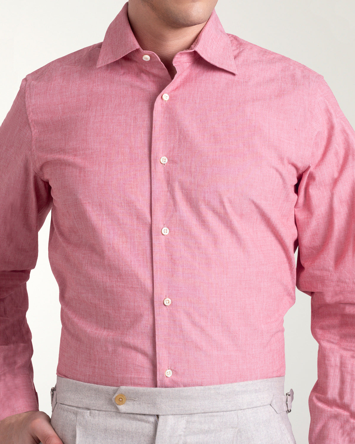 Summer Red End on End Shirt - 1