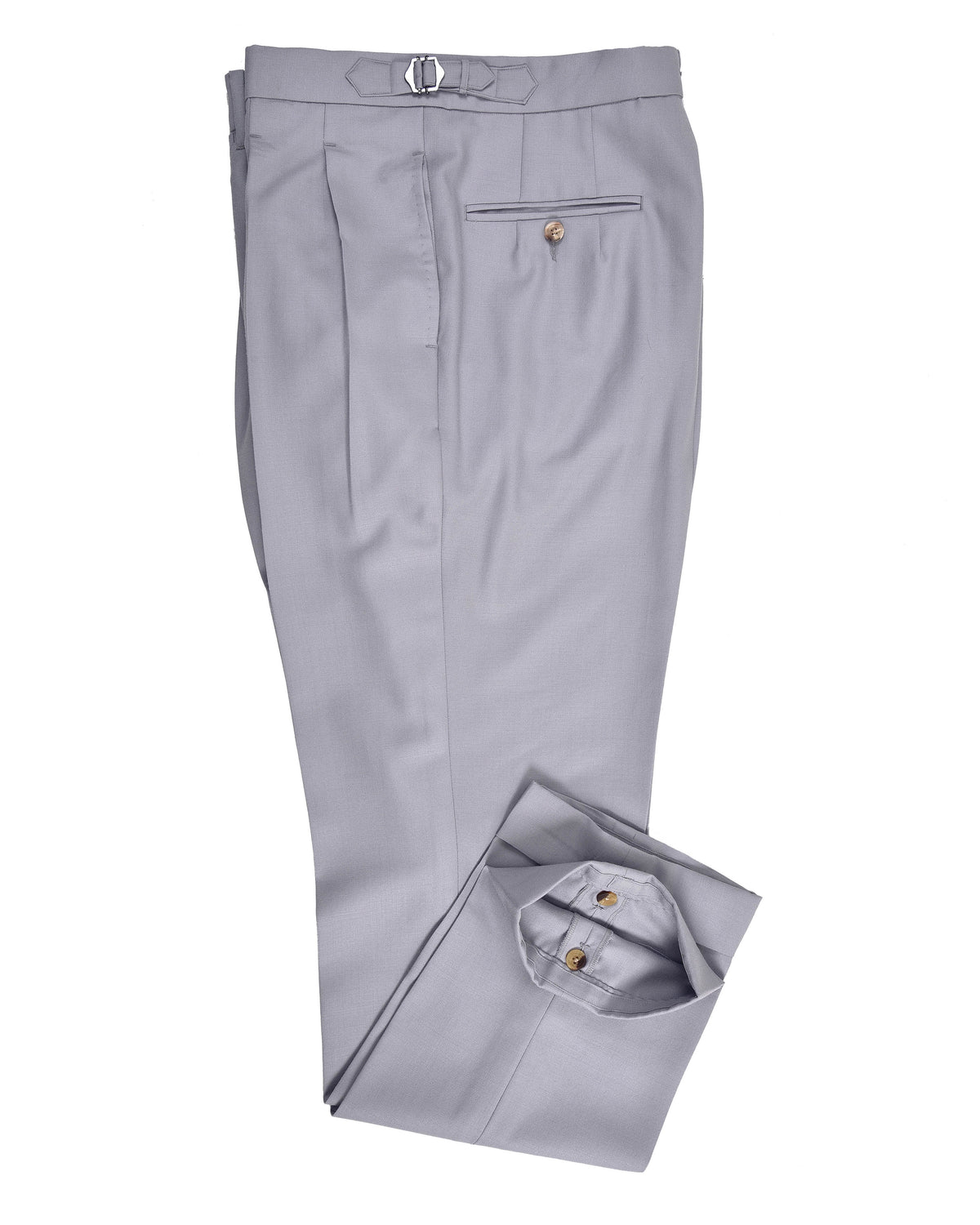 Dugdale Fine Worsted - Light Grey Plain - 2
