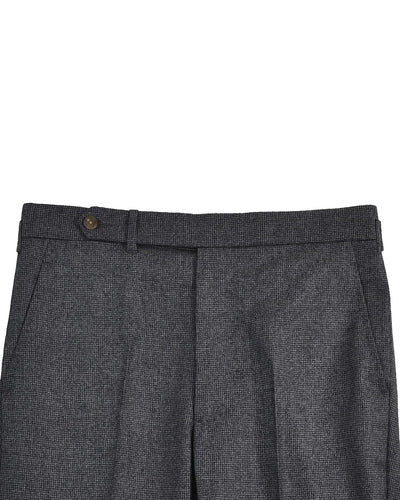 VBC Super 120's Flannel Mid Grey Mini Houndstooth checks