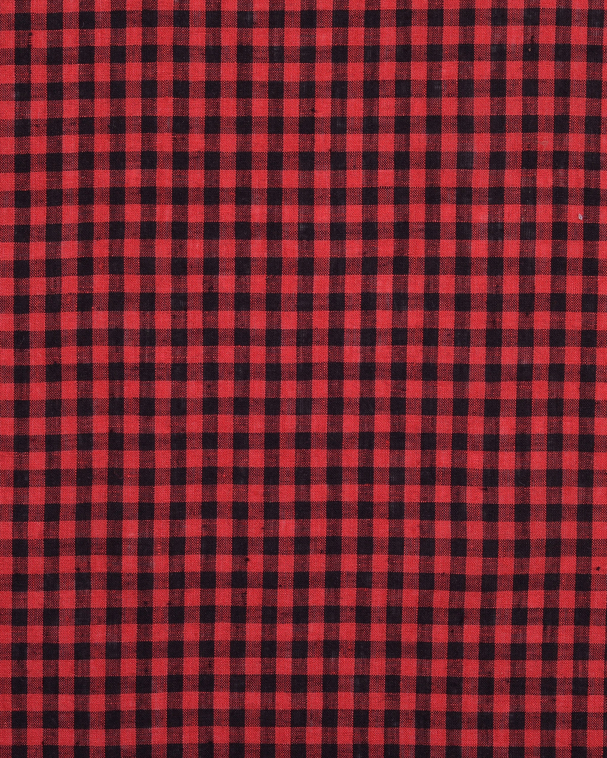 Linen:Red Black Gingham Checks - 4