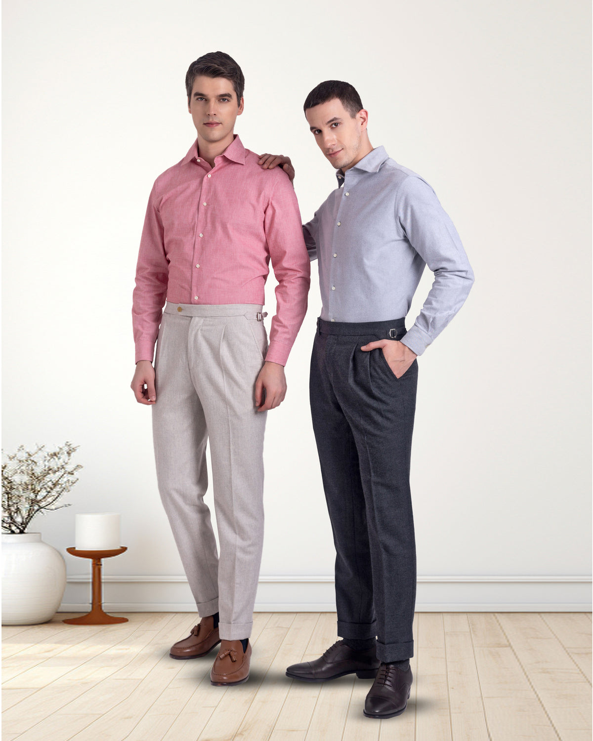 Summer Red End on End Shirt - 7