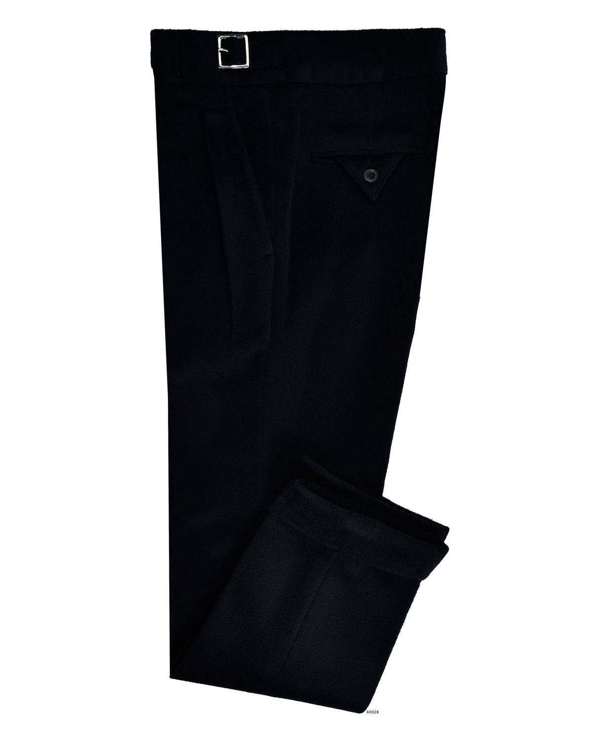 Gurkha Pant in VBC Black Wool Flannel - 1