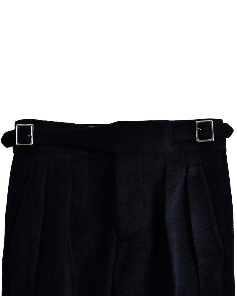 Gurkha Pant in VBC Black Wool Flannel