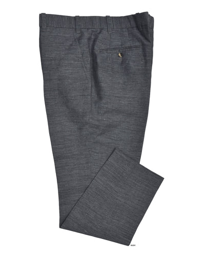 Solbiati Ash Grey Linen Dress Pant