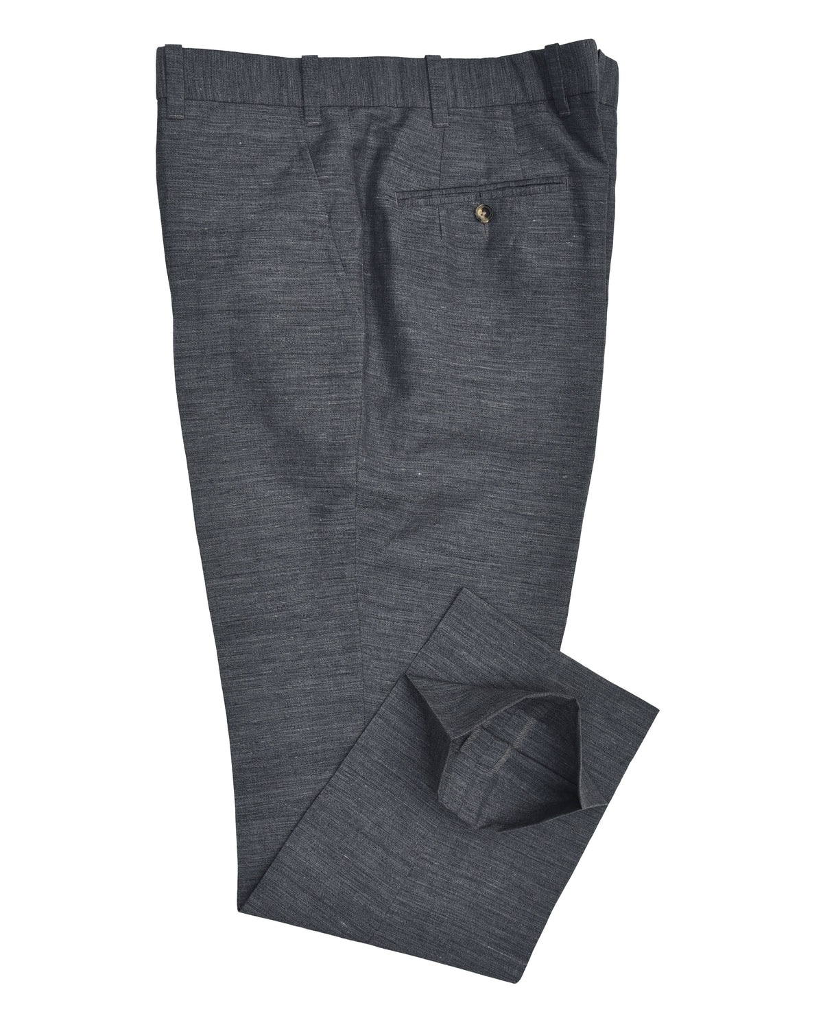 Solbiati Ash Grey Linen Dress Pant - 2