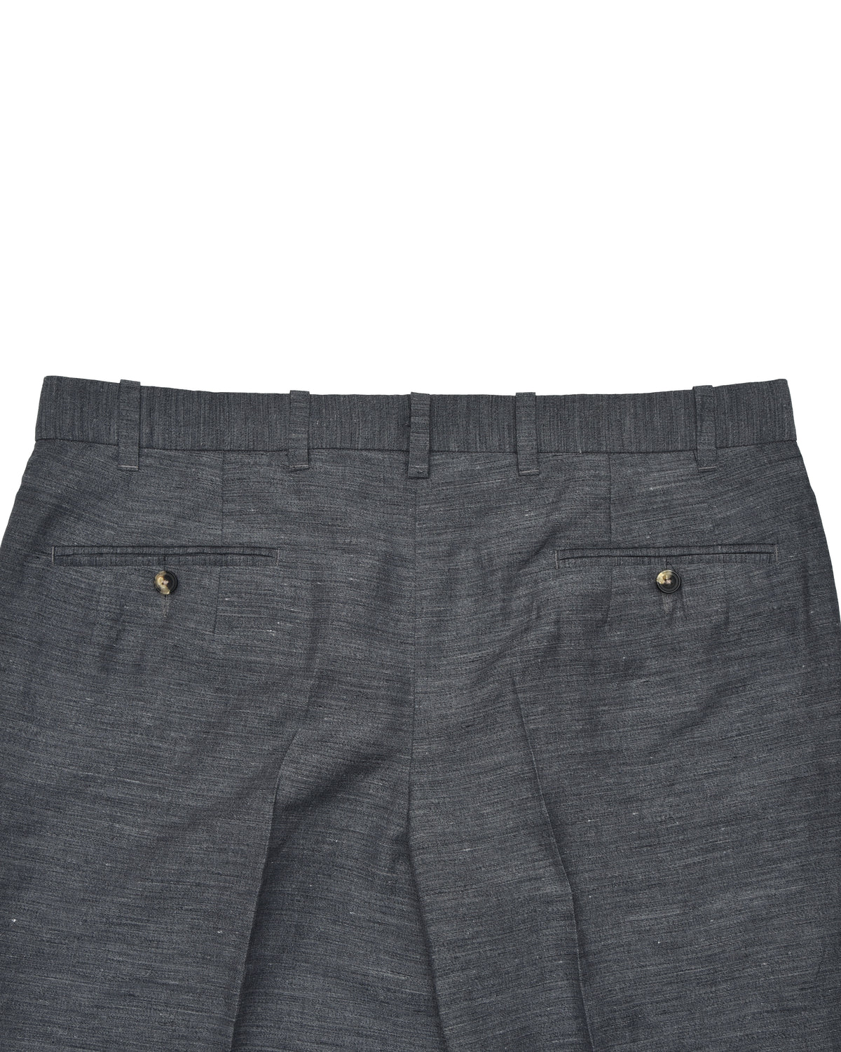 Solbiati Ash Grey Linen Dress Pant - 6