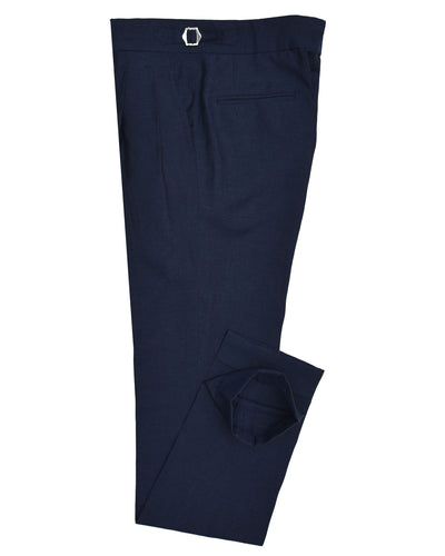 VBC: Navy Blue Wool-Linen