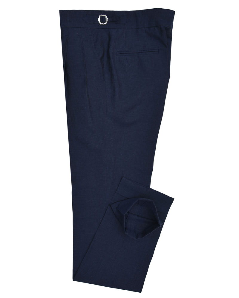 VBC: Navy Blue Wool-Linen