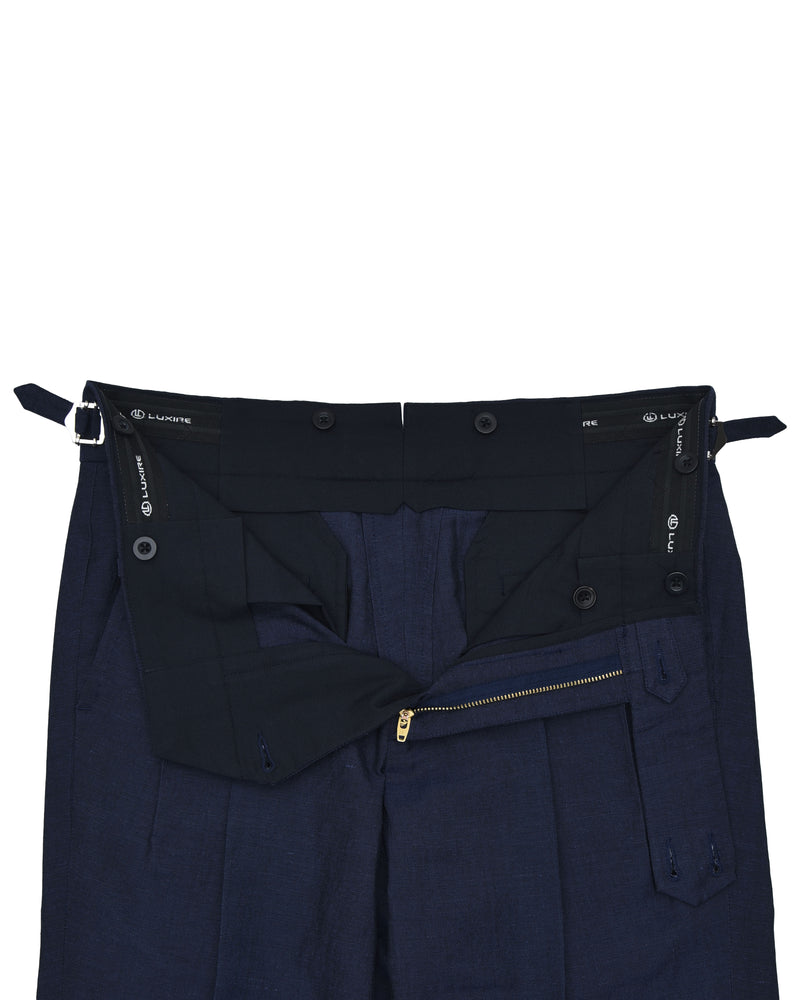 VBC: Navy Blue Wool-Linen