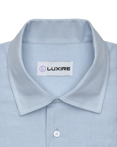 Powder Blue Linen Shirt
