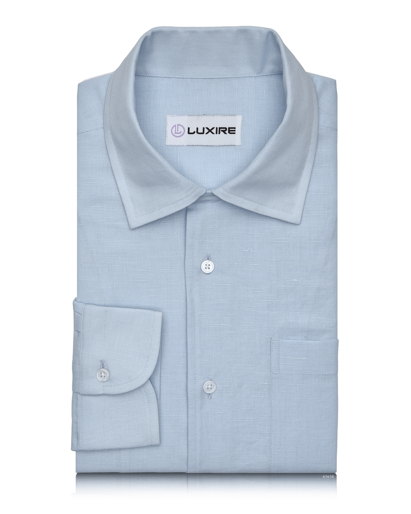 Powder Blue Linen Shirt