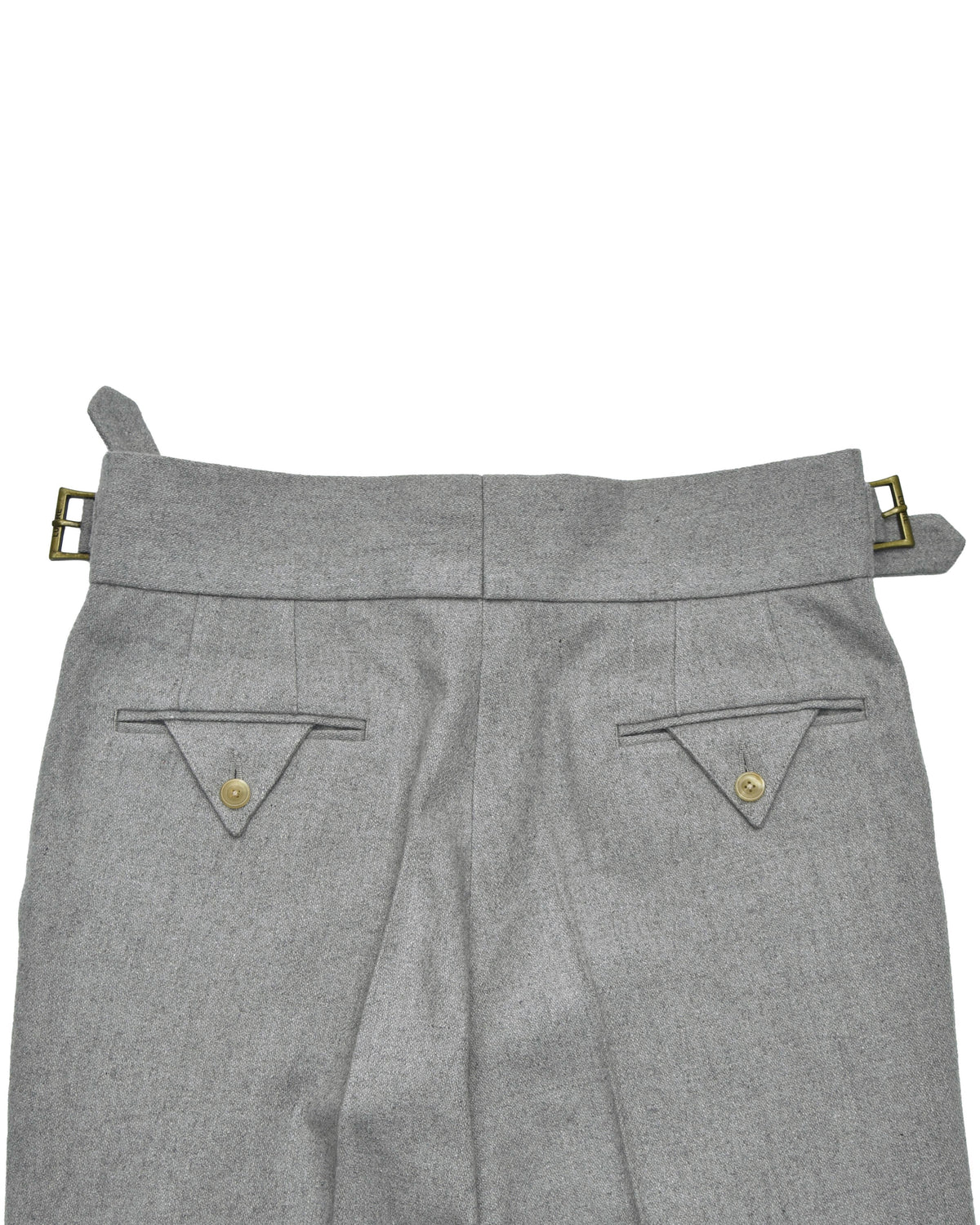Gurkha Pant in Grey Wool Flannel - 6