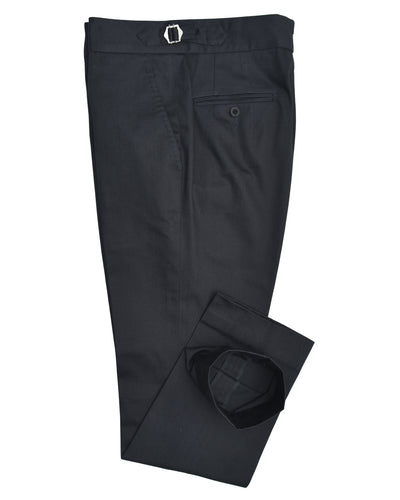 Dark Charcoal Grey Twill Pant