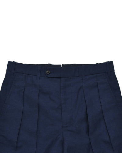 VBC: Navy Blue Wool-Linen