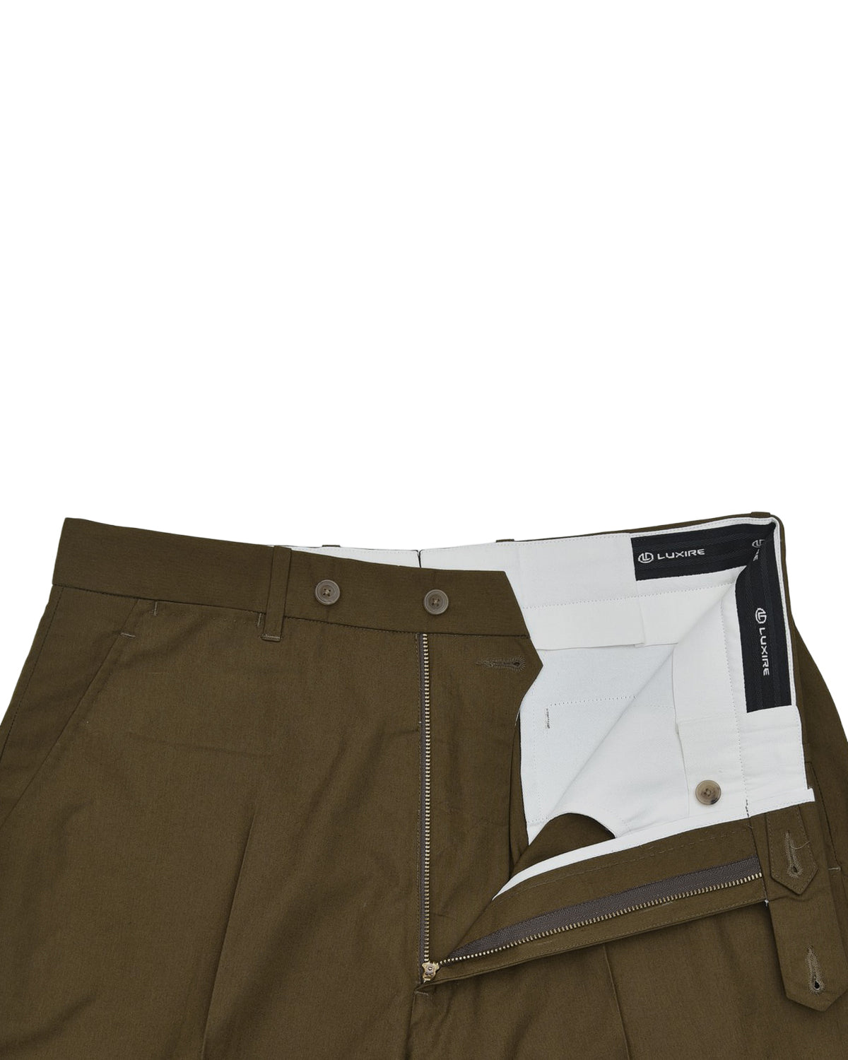 Greenish Khaki Plain Chino - 4