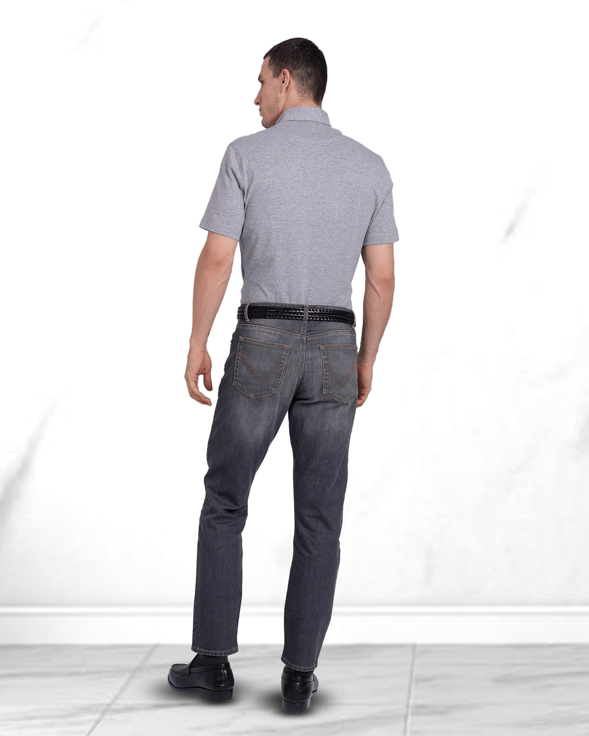 Grey Soft Polo - 6