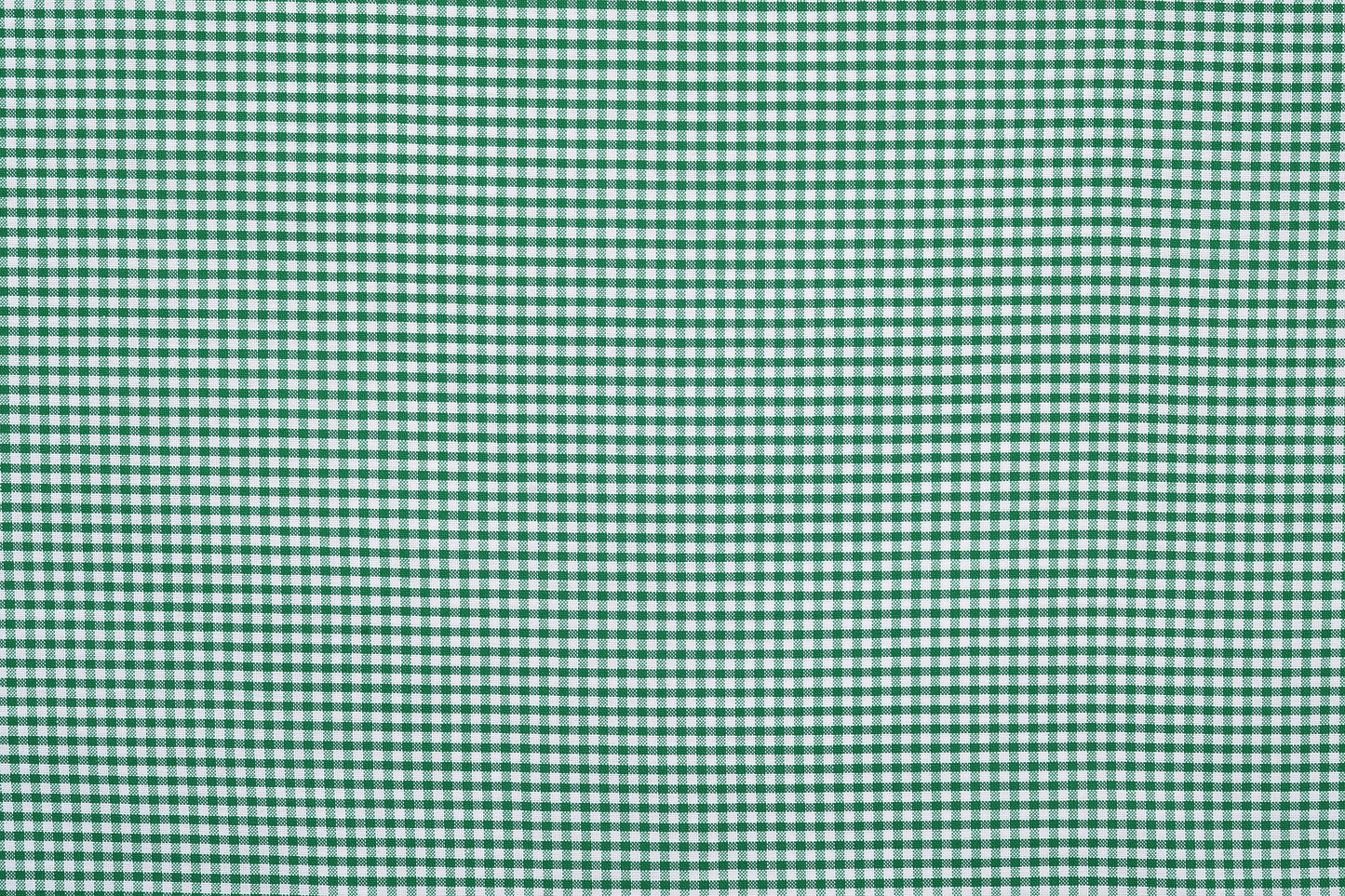 Oxford Lincoln Green Gingham on White