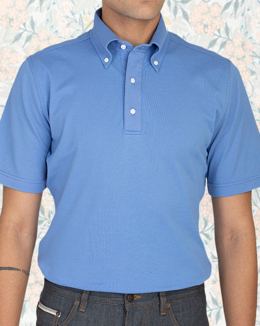 Blue Soft Polo T-Shirt