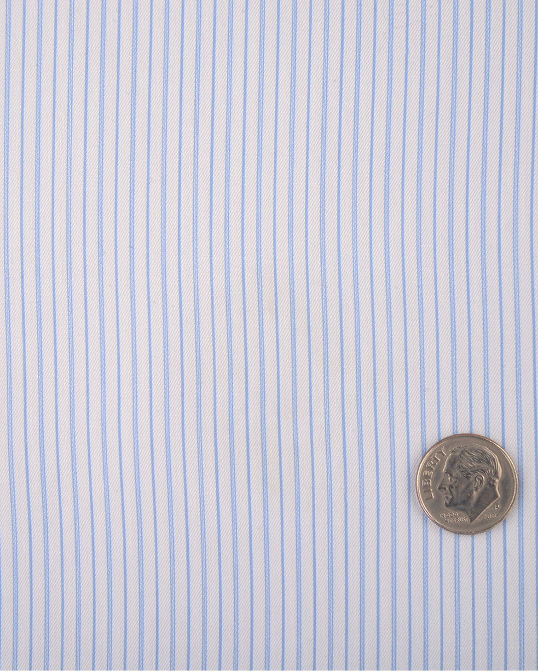 Baby Blue Whtile Pencil Stripes Shirt - 4